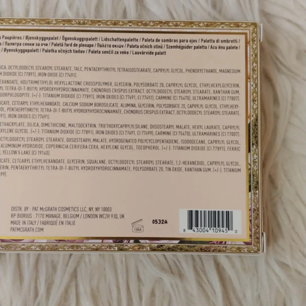 ❤️FIRM! NWT PAT MCGRATH LABS X BRIDGETON MTHRSHP BELLE OF THE BALL EYESHADOW PAL